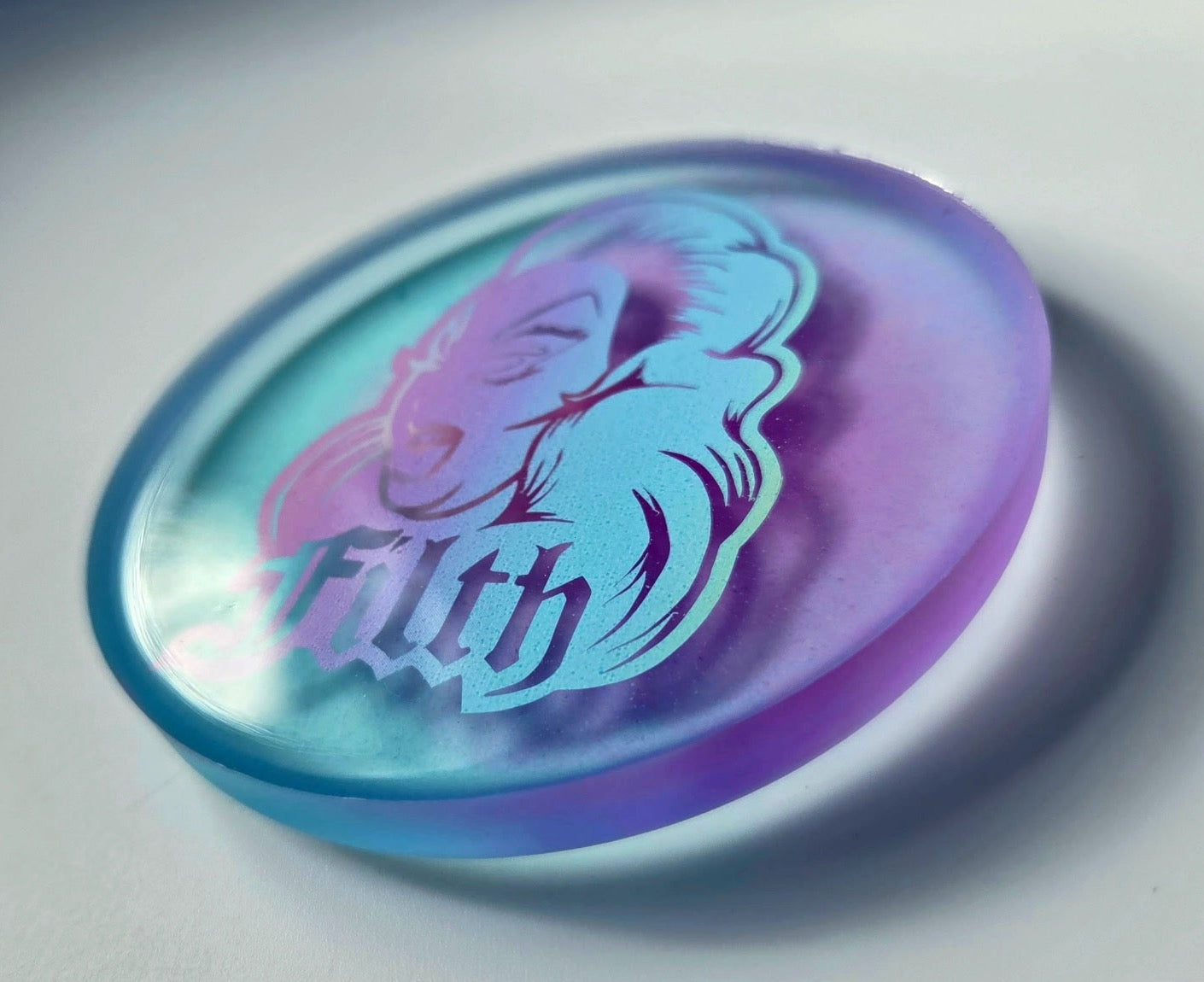 Divine Filth Glow Coaster/Disc Golf Marker