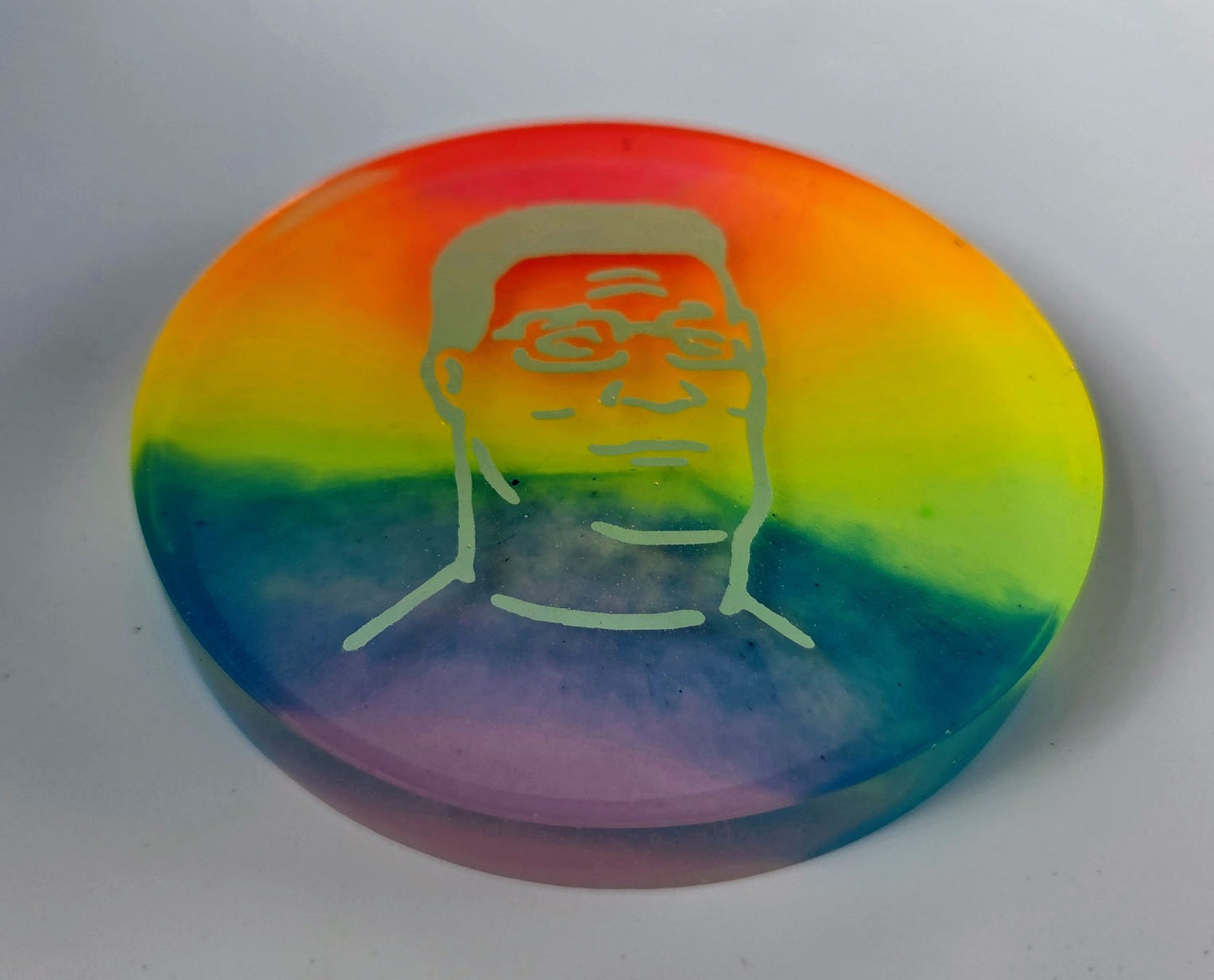 Hank Hill Large Glow Disc Golf Marker/Coaster
