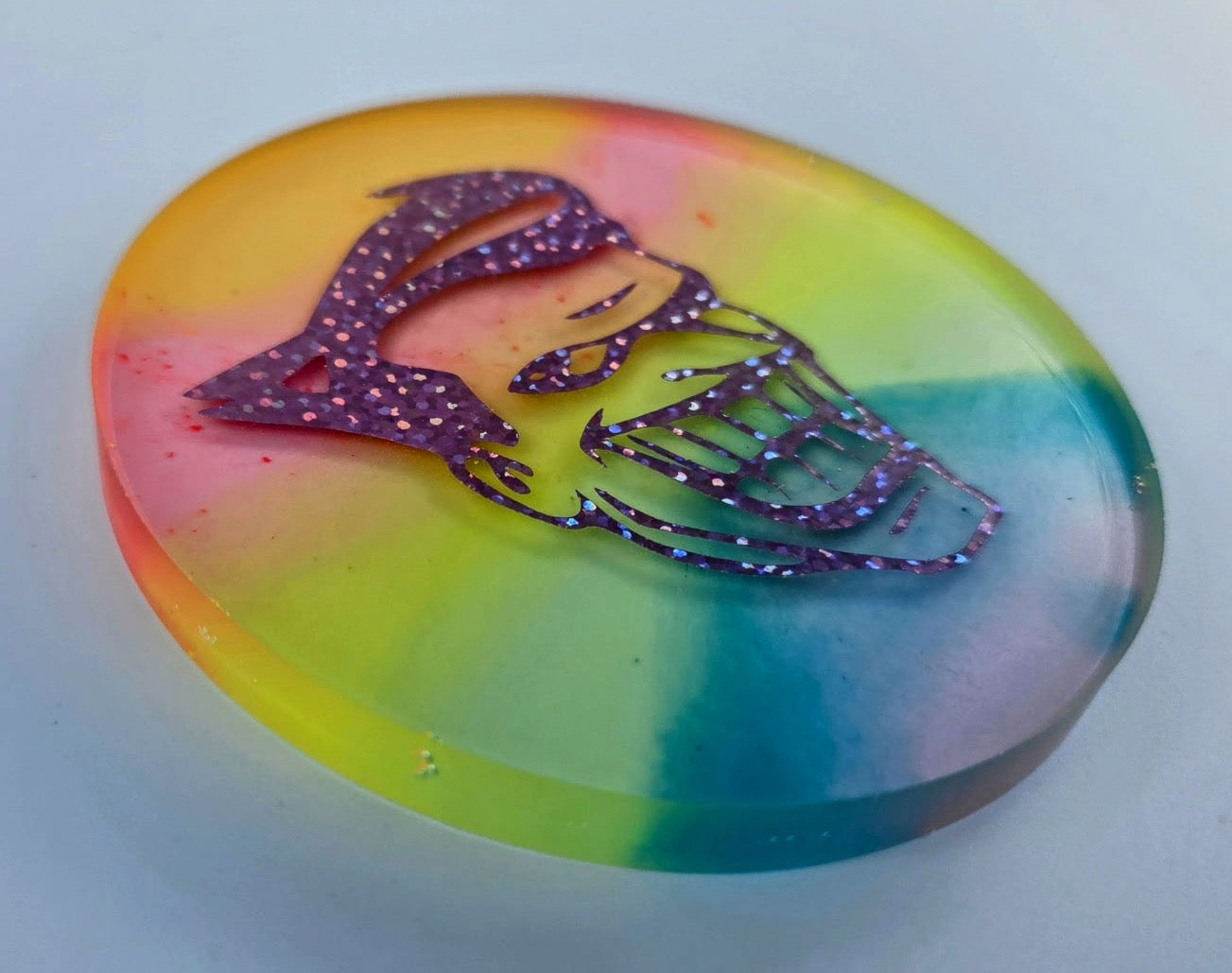 Joker Glow Disc Golf Marker/ Coaster