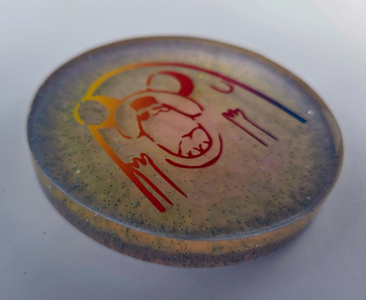 Adventure Time Large Glow Disc Golf Marker/Coaster
