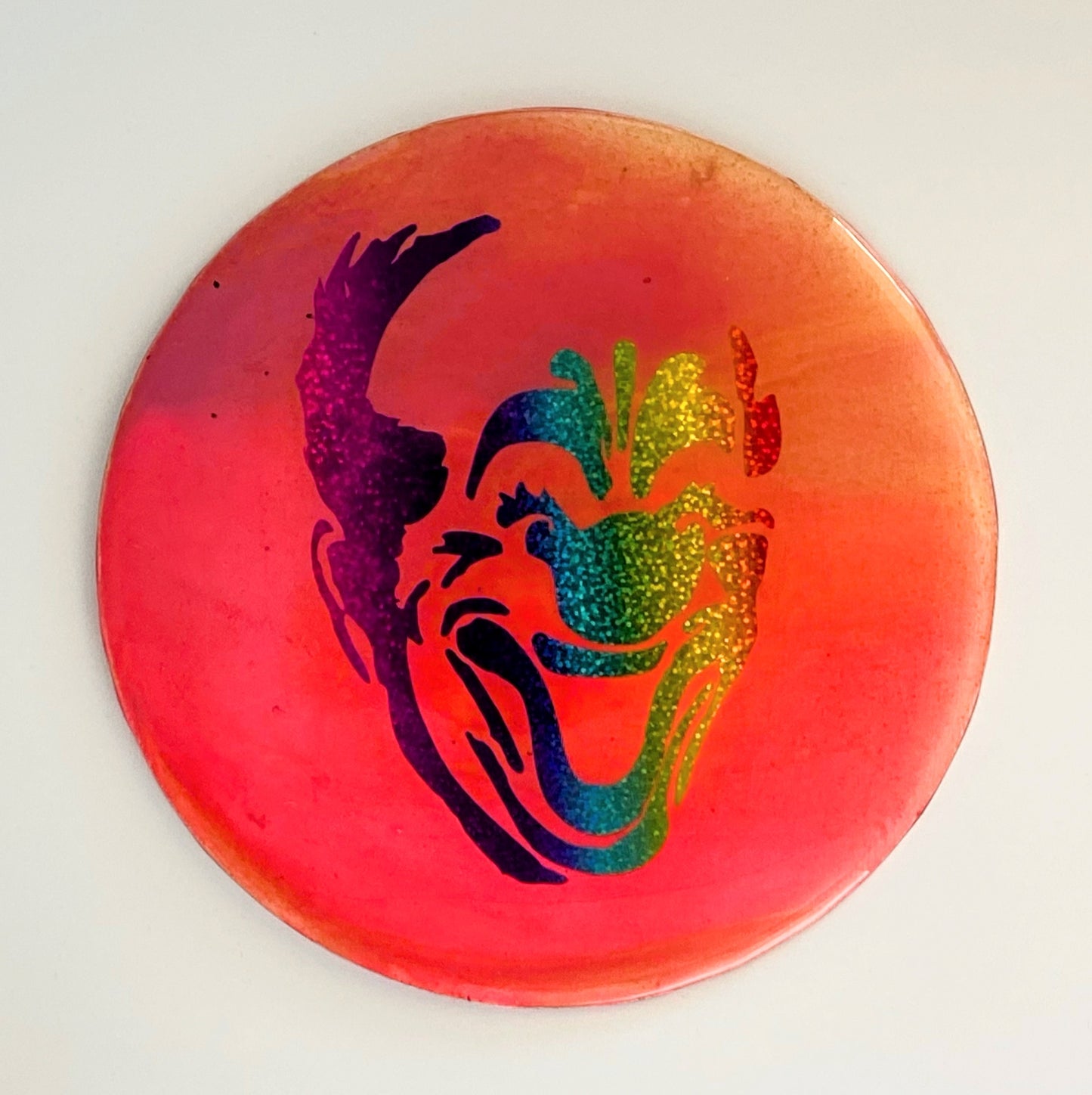 Retro Pride Clown Glow in the Dark Painting/Small Rolling Pad