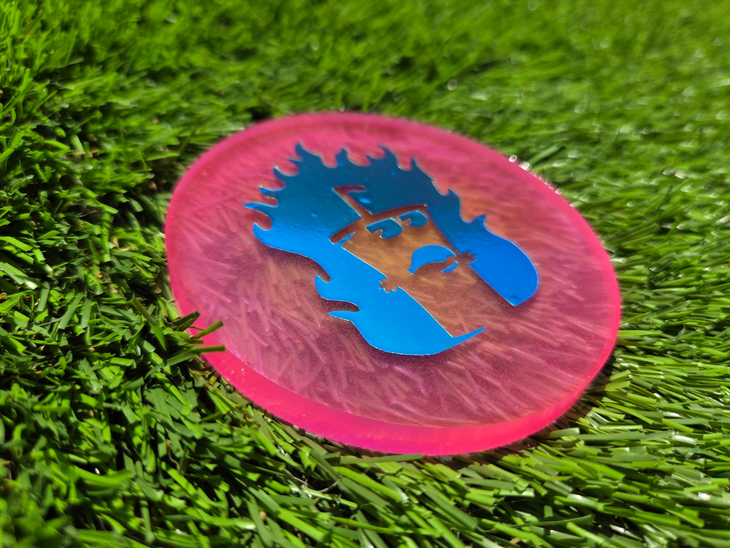 Master Shake Glow in the Dark Disc Golf Marker/Coaster