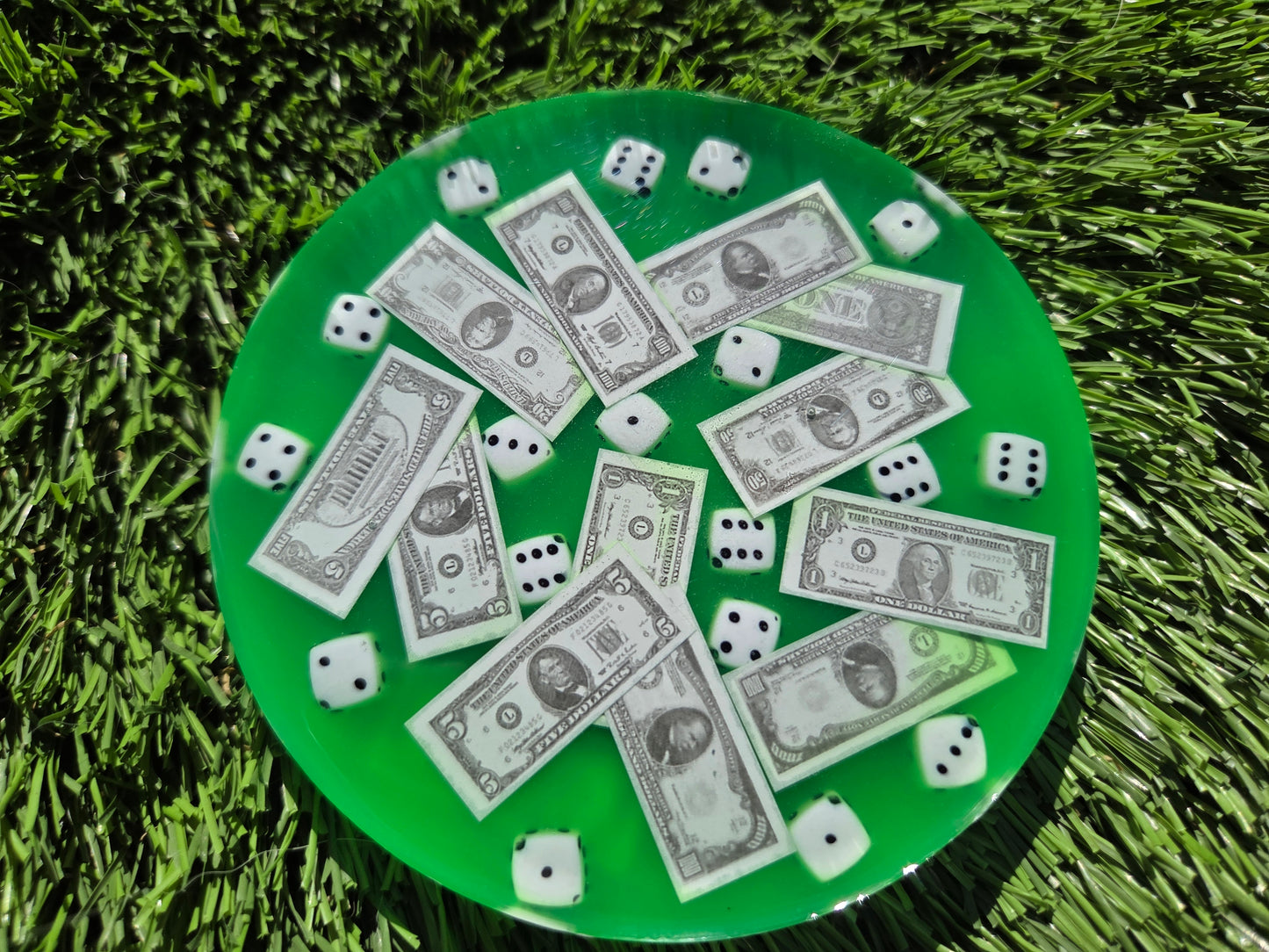Cash n Dice Green Super Glow Large Mini