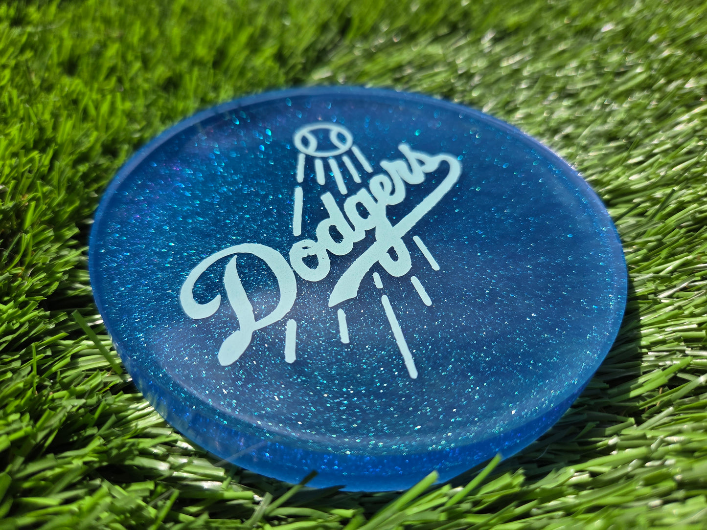 Dodgers Baby Blue Double Glow Large Mini