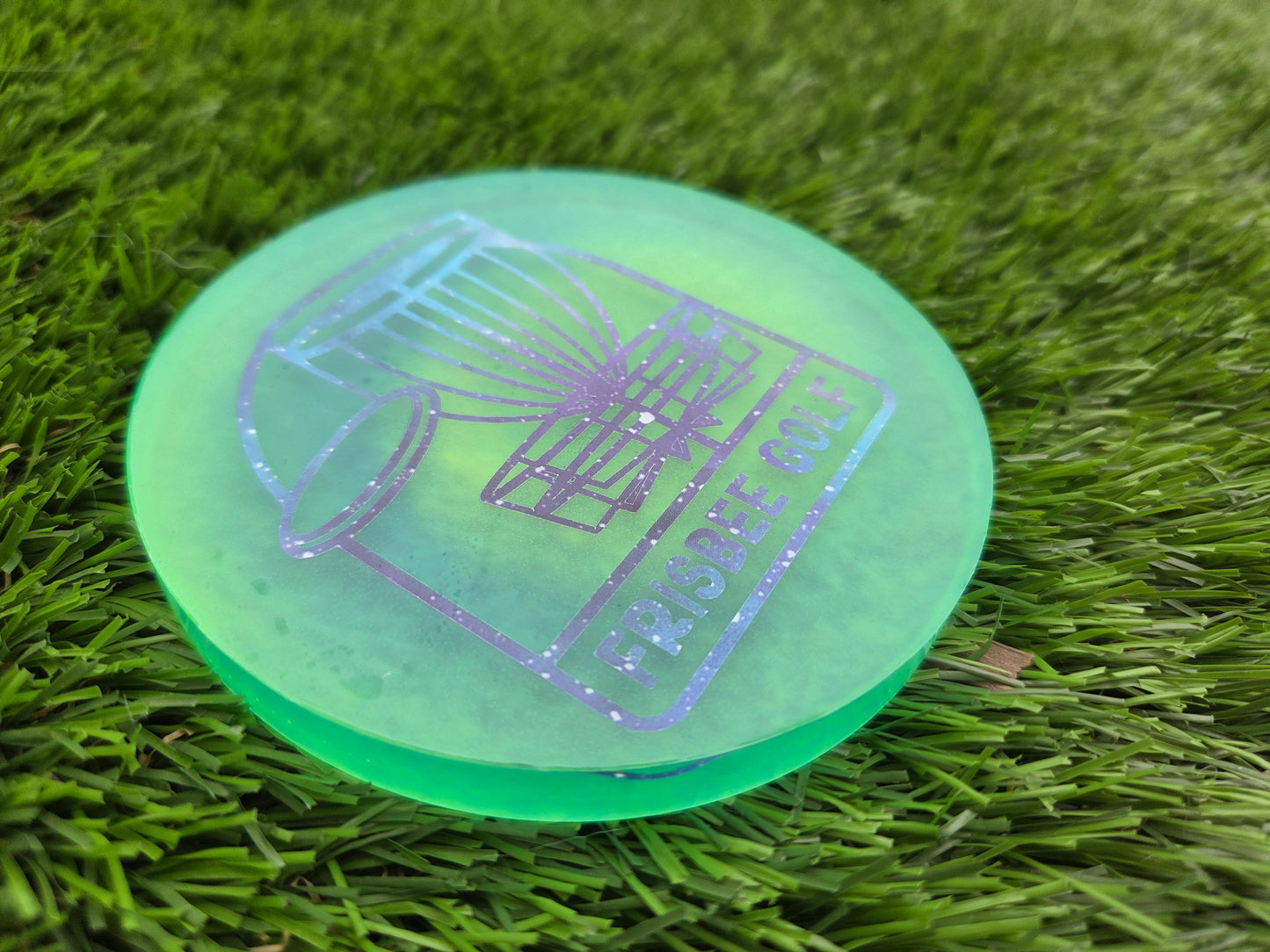 Frisbee Golf Bangin Chains Super Glow Large Mini
