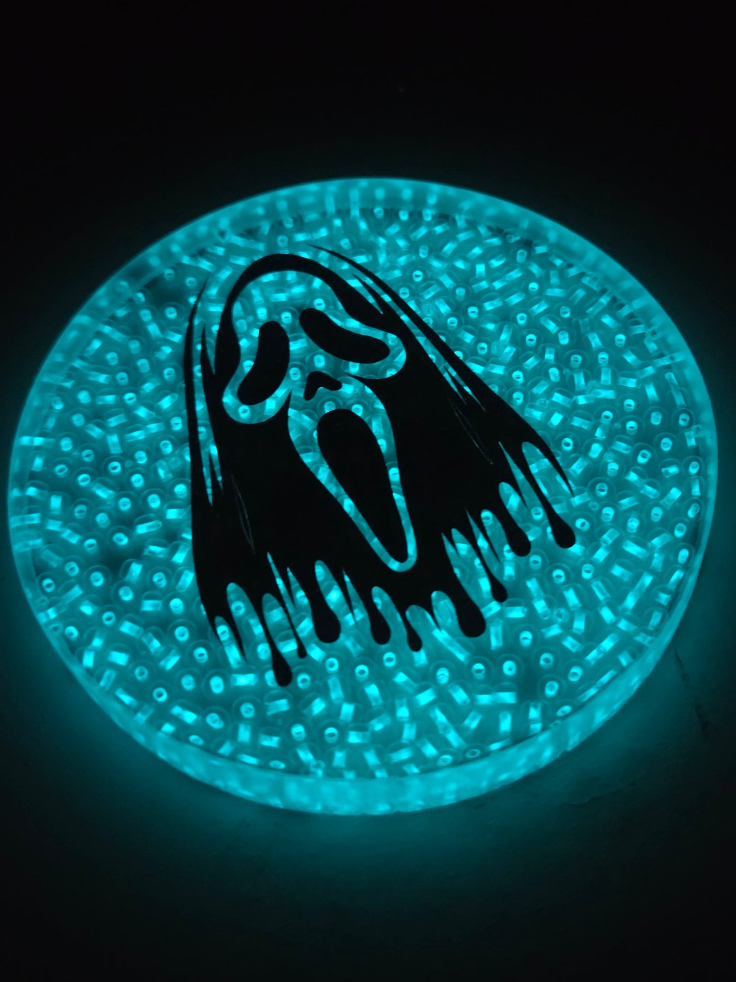 Ghost Face White Lite Brite / Glow / Mini