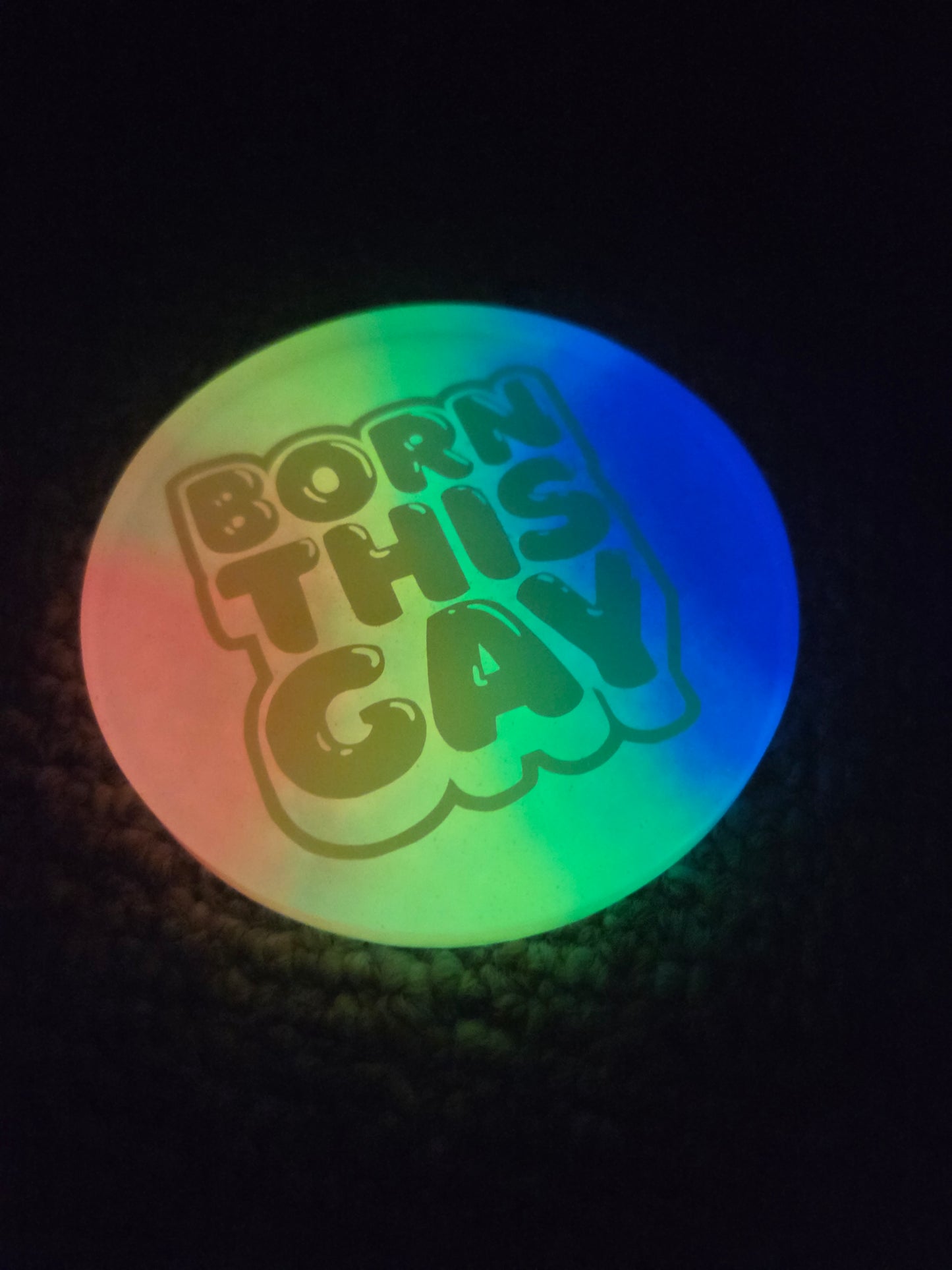 Born this GAY/ Glow/ Mini /Coaster