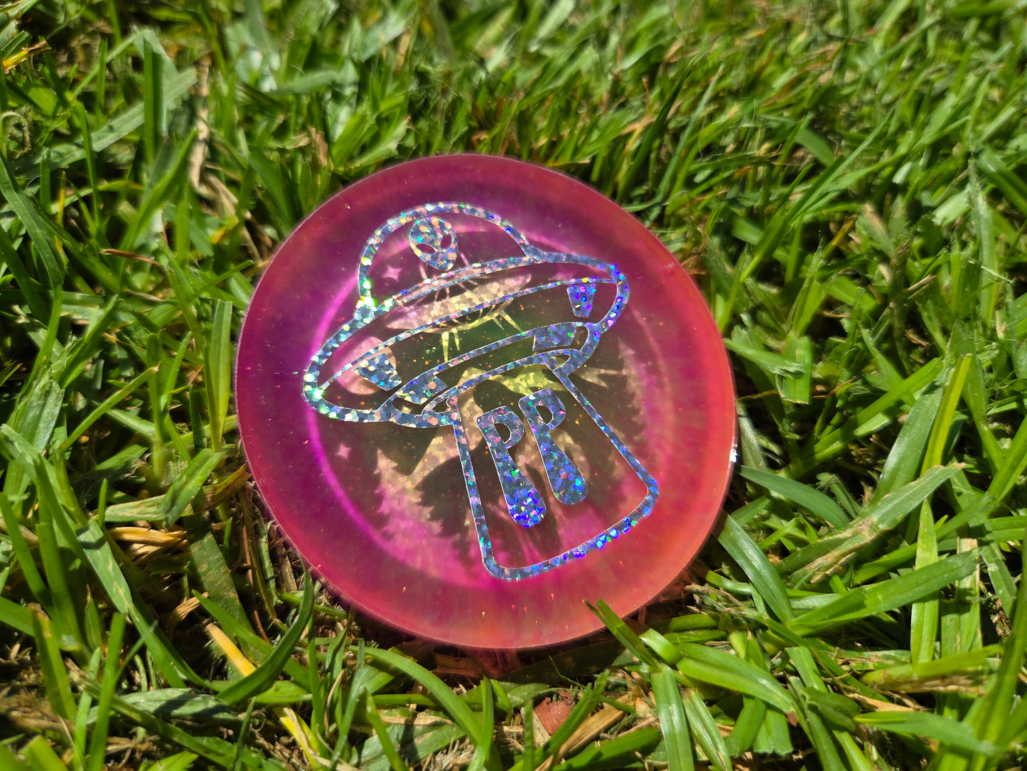 Poppycock UFO Weirder Thangz/Sasquatch Playing Disc Golf Poppycock UFO Strange Best Budz Double Sided Glow Mini Pack