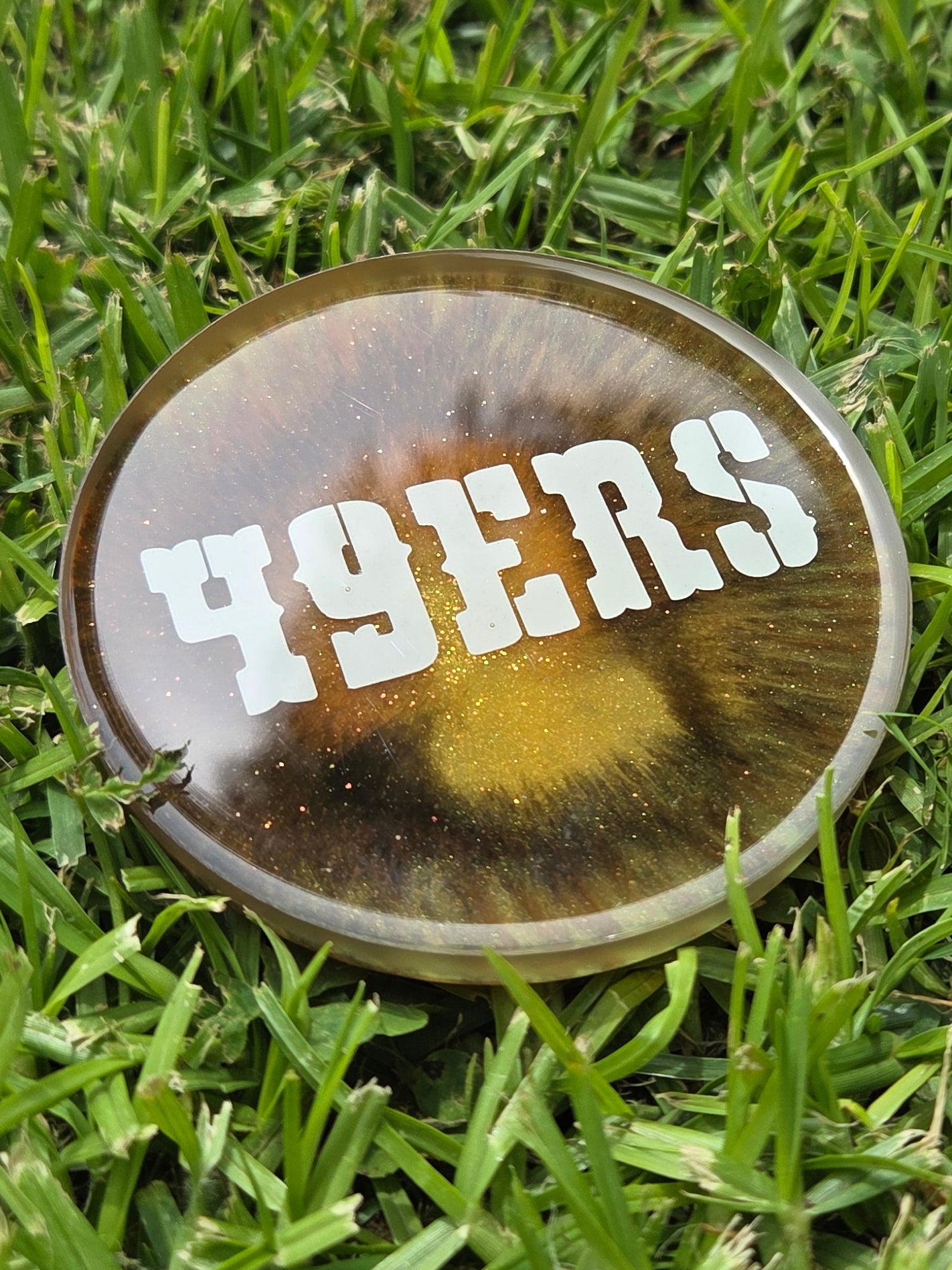 Vintage 49ers Glow Epoxy Art Mini