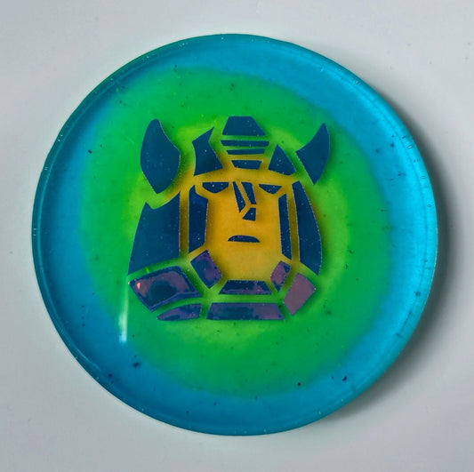 Transformer Glow Disc Golf Marker/Coaster