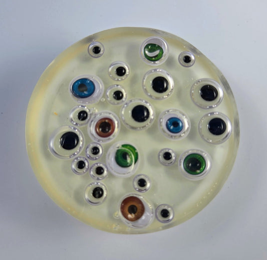 All Eyes Glow Disc Golf Marker/Coaster
