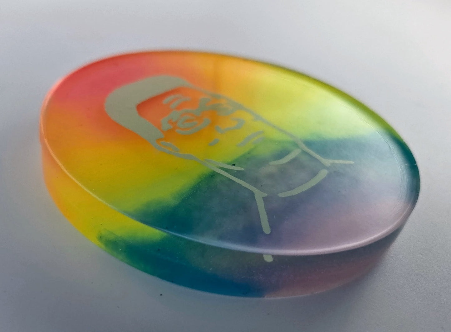 Hank Hill Large Glow Disc Golf Marker/Coaster