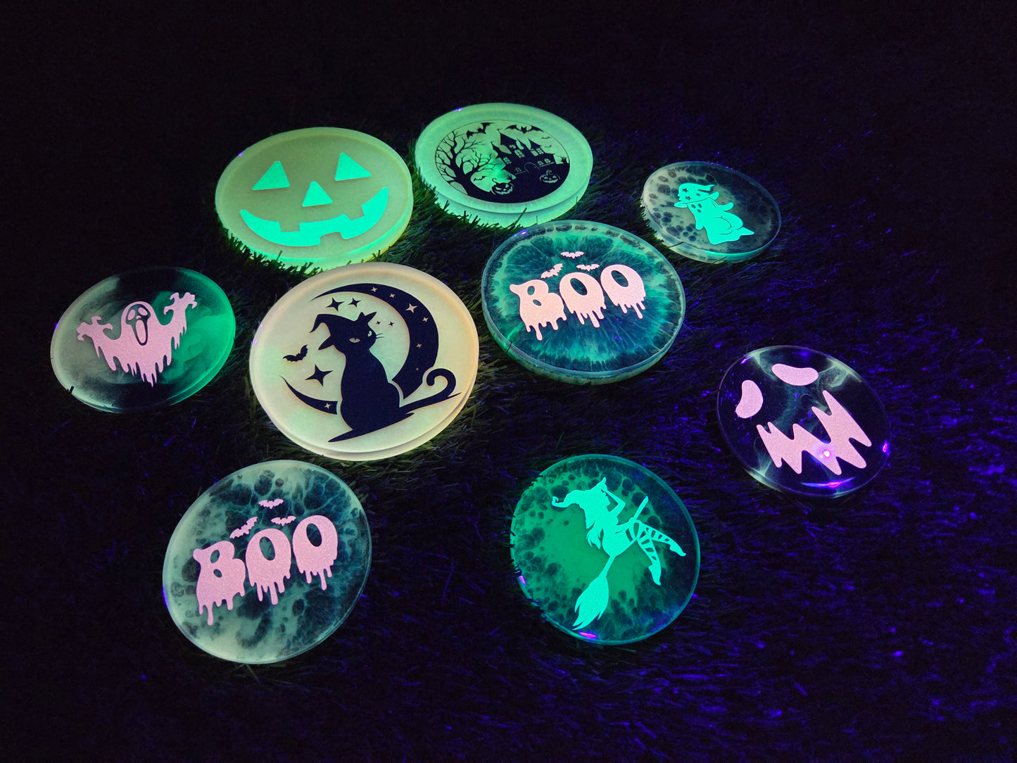 BOO Bats Halloween / Glow in the Dark / Mini Mini