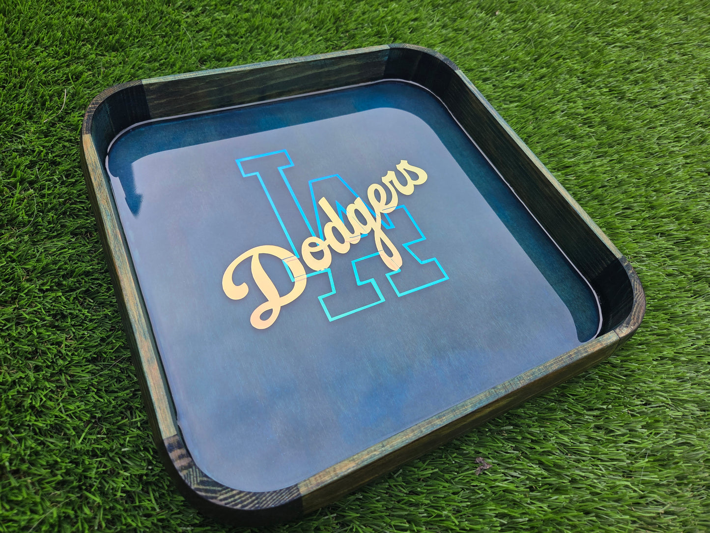LA Dodgers Go Blue Glow in the Dark Tray