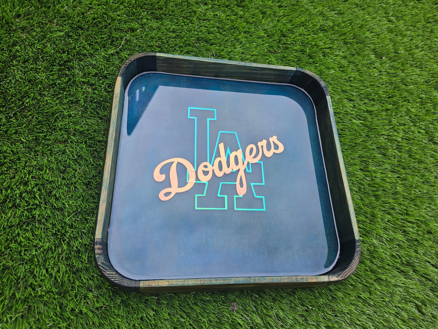 LA Dodgers Go Blue Glow in the Dark Tray