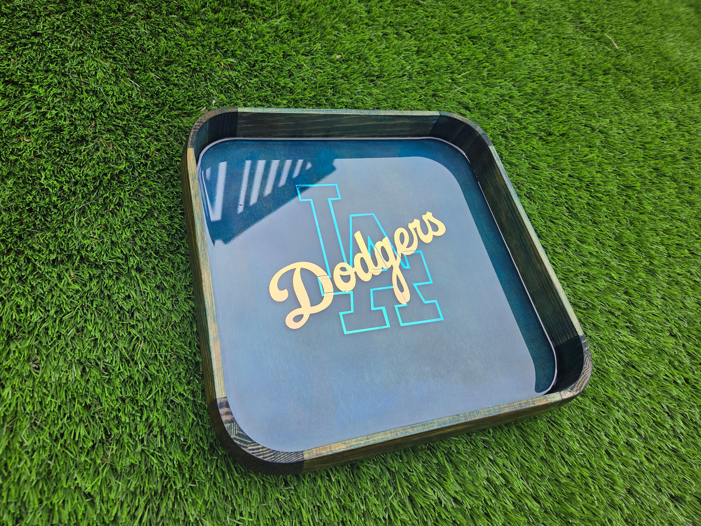 LA Dodgers Go Blue Glow in the Dark Tray
