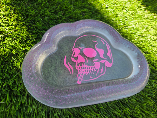 Smoking Skull Glow in the Dark Tray