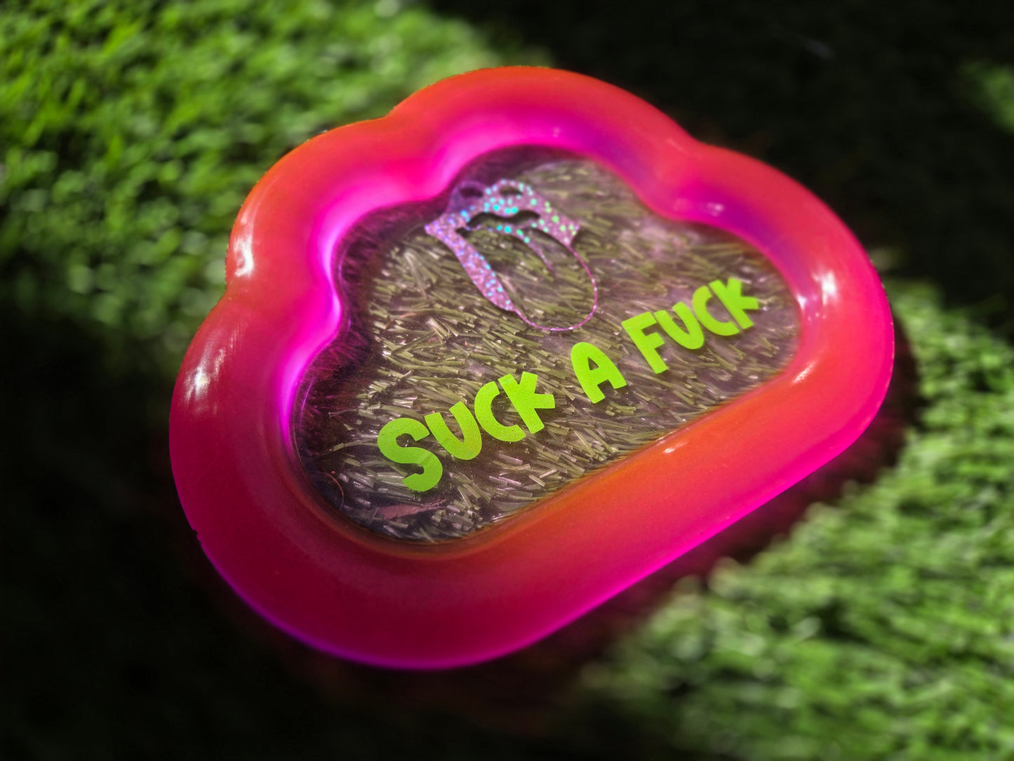 Hot Lips Suck a Fuck Glow in the Dark Tray