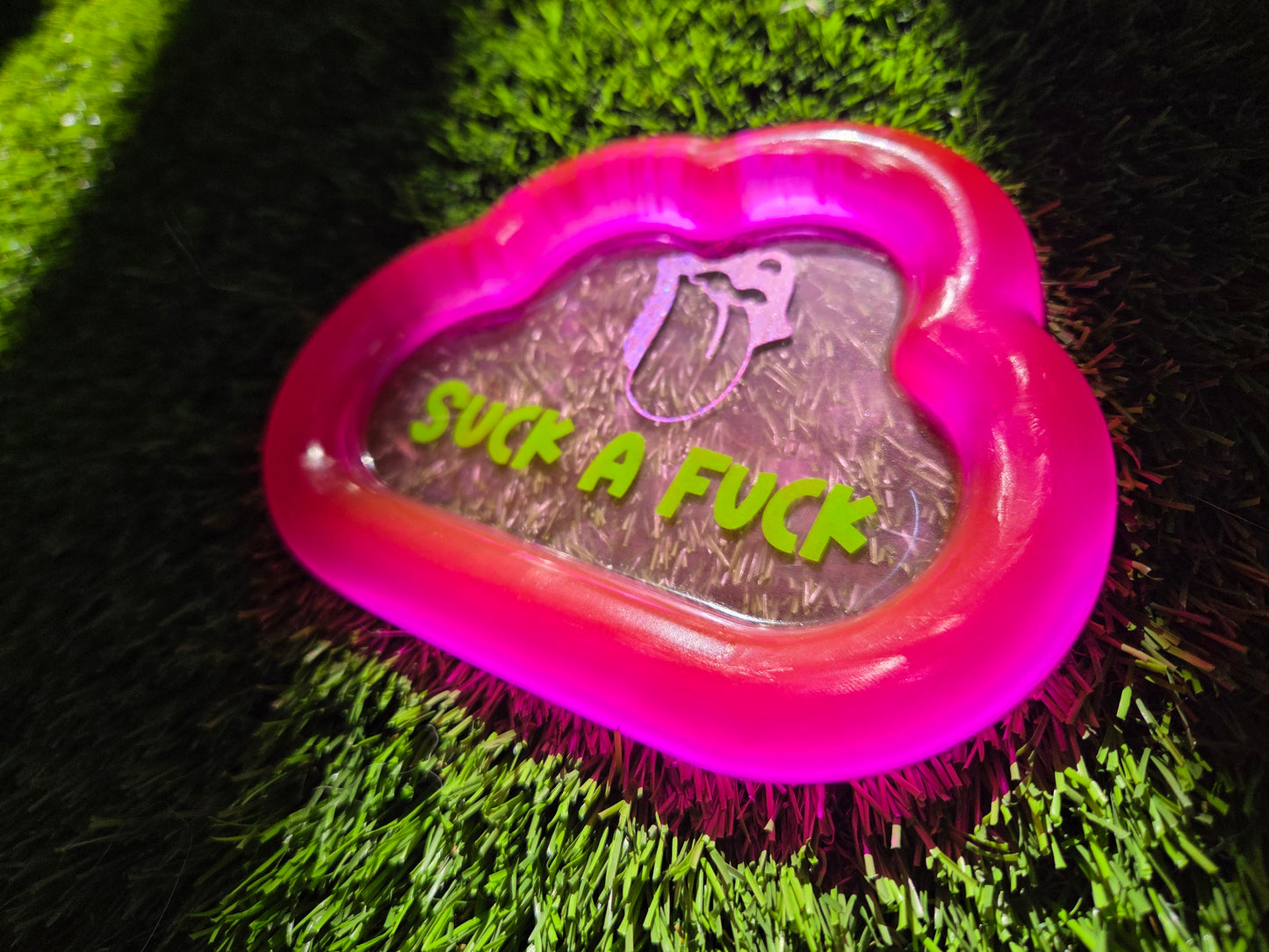 Hot Lips Suck a Fuck Glow in the Dark Tray