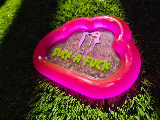 Hot Lips Suck a Fuck Glow in the Dark Tray