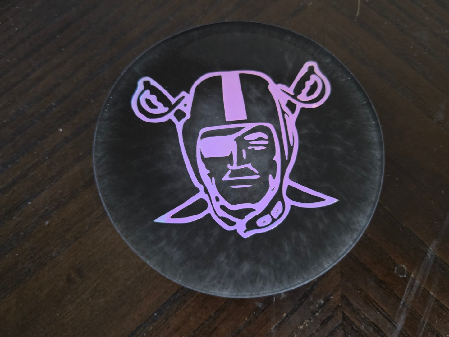 Black and Silver Raiders Pirate / Glow in the Dark