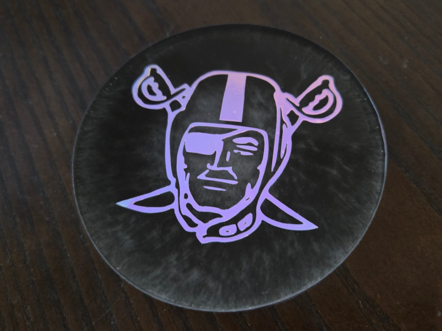Black and Silver Raiders Pirate / Glow in the Dark