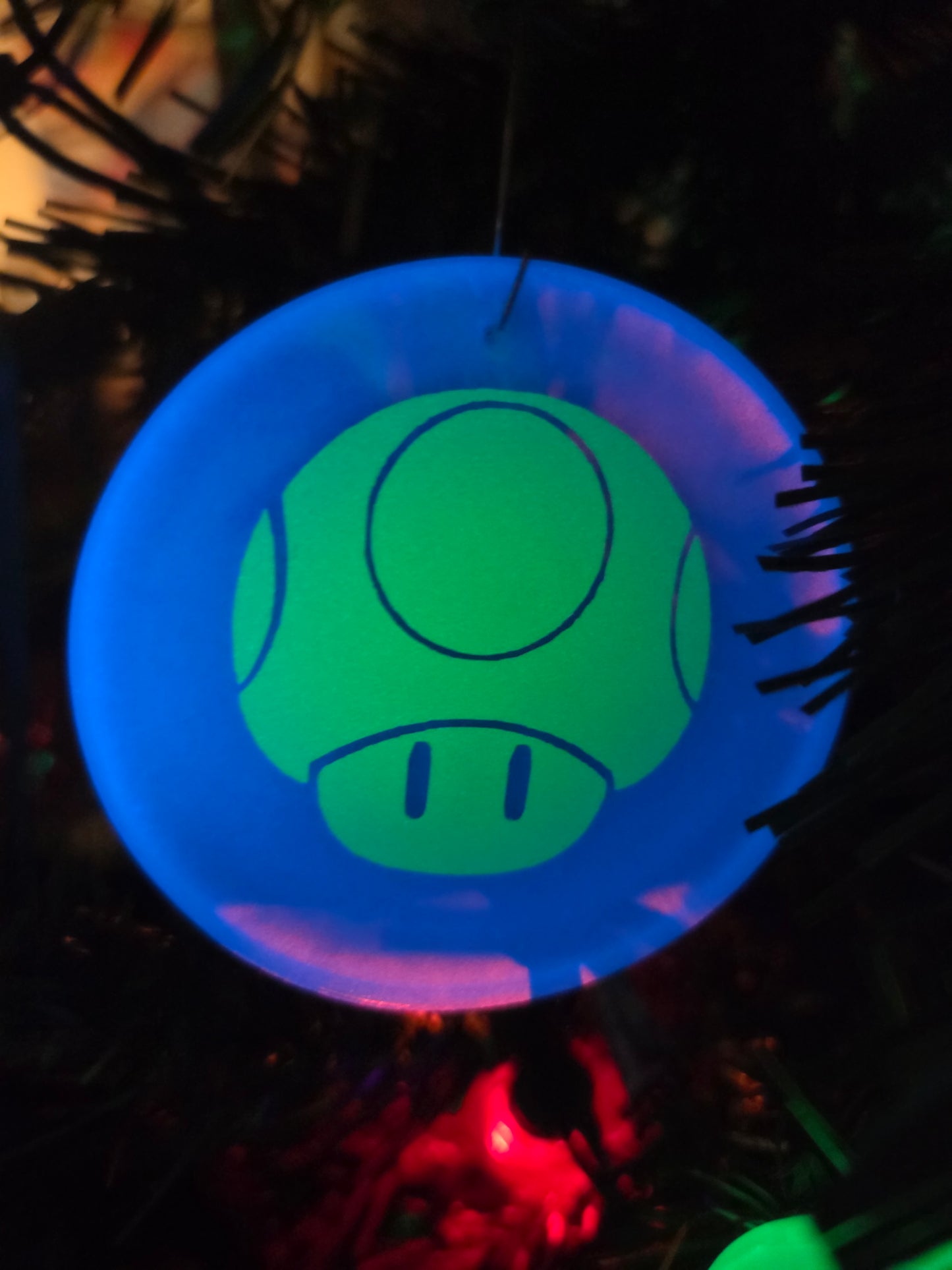 Power Up Shroom /Glow in the Dark/ Mini Mini / Ornament