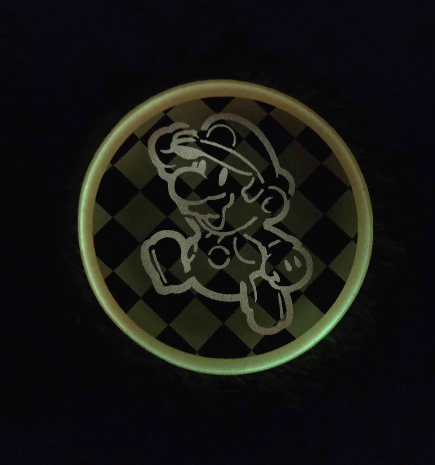 Mario Coin Grab / Double Sided / Glow in the Dark