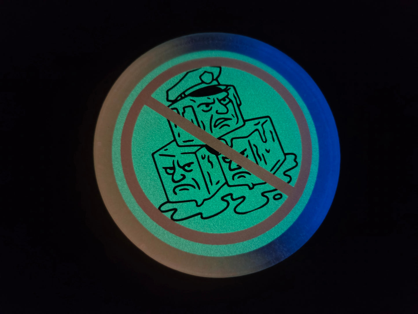 FUCK ICE SLO 50501/ Double Sided / Glow in the Dark