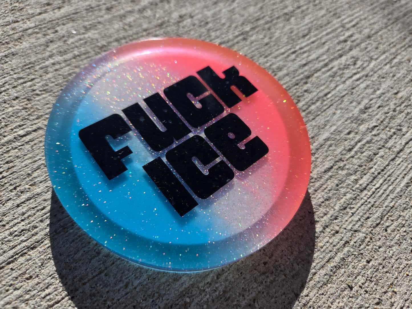 FUCK ICE SLO 50501/ Double Sided / Glow in the Dark