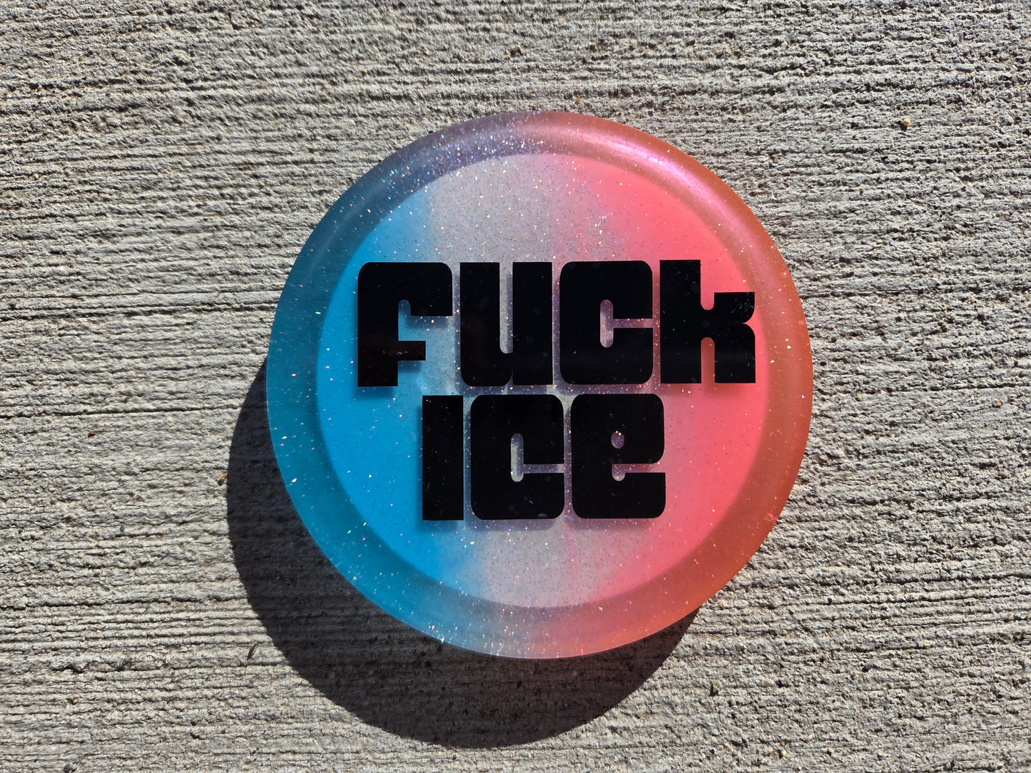 FUCK ICE SLO 50501/ Double Sided / Glow in the Dark