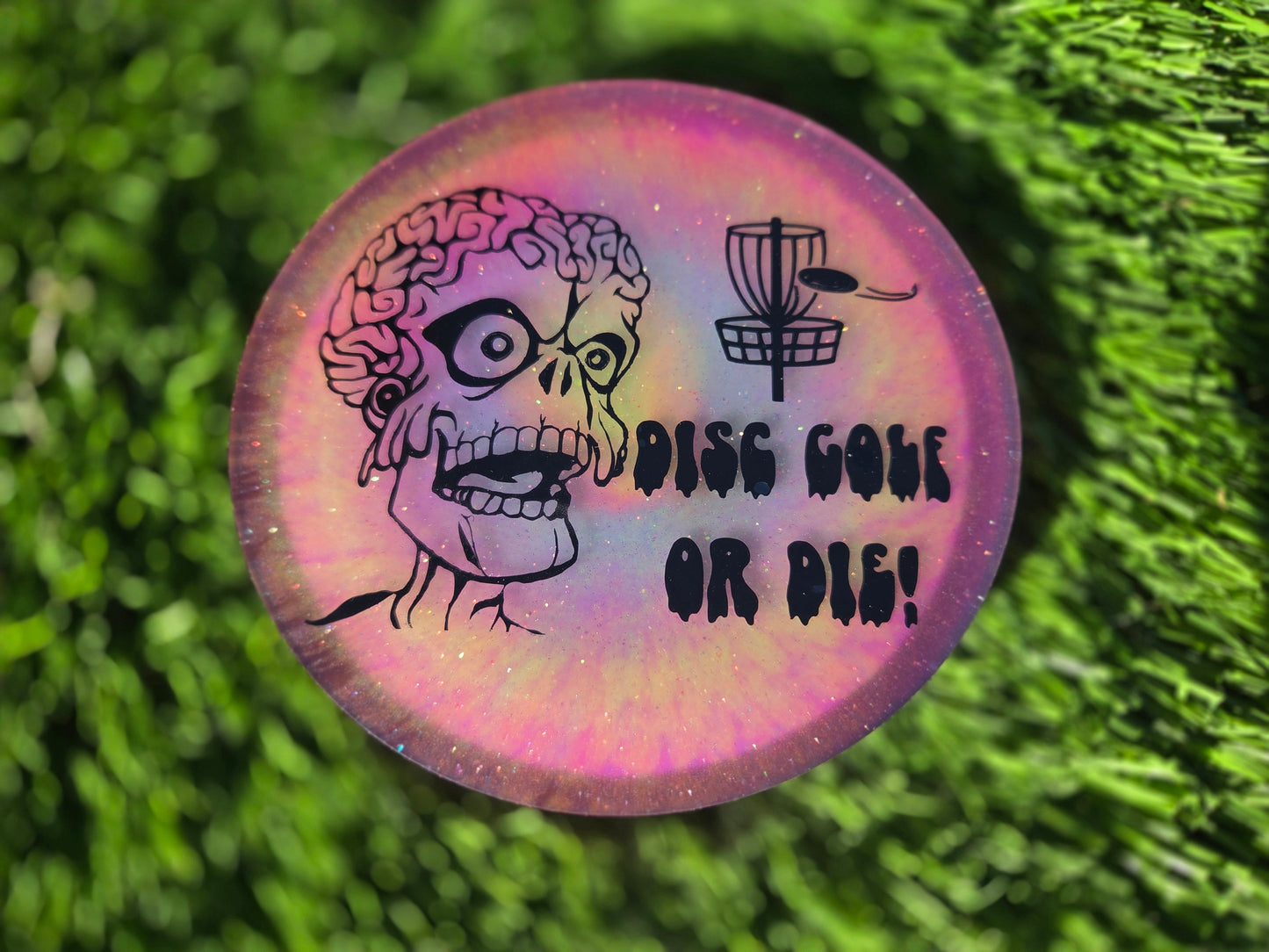 Mars Attacks! Disc Golf or Die! / Double Sided / Glow in the Dark