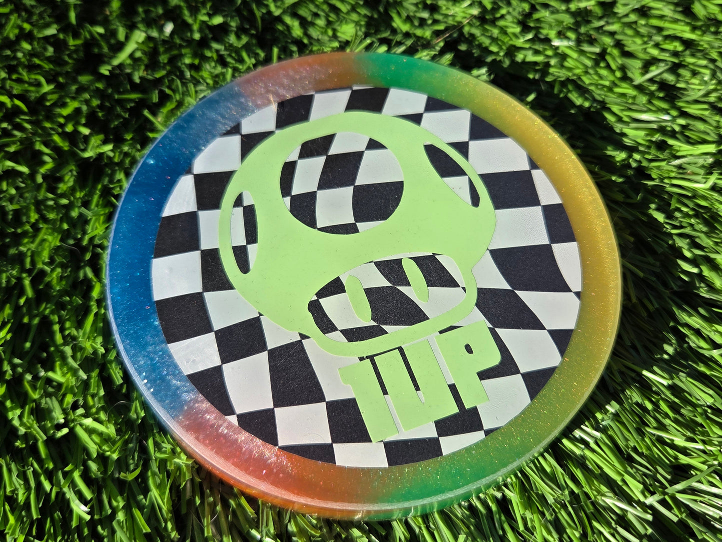 ONE UP Super Mario Bros/ Double Sided /Glow in the Dark