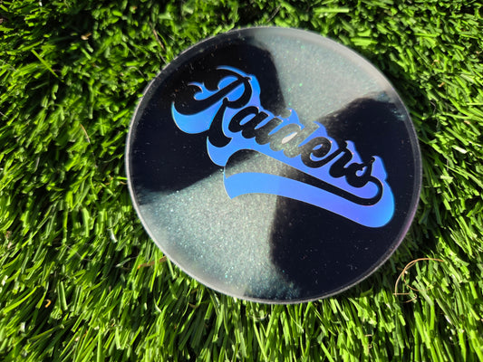 Raiders Cursive / Glow in the Dark
