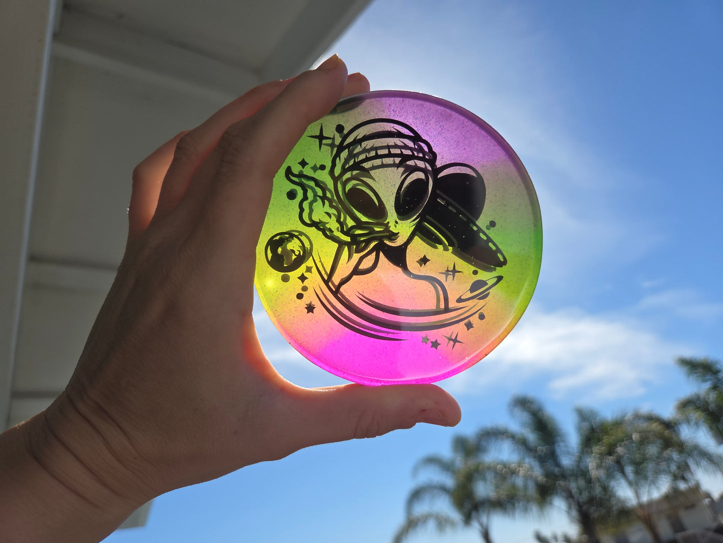 3D Stealth Mode Alien Cannabis Savior/ Glow in the Dark