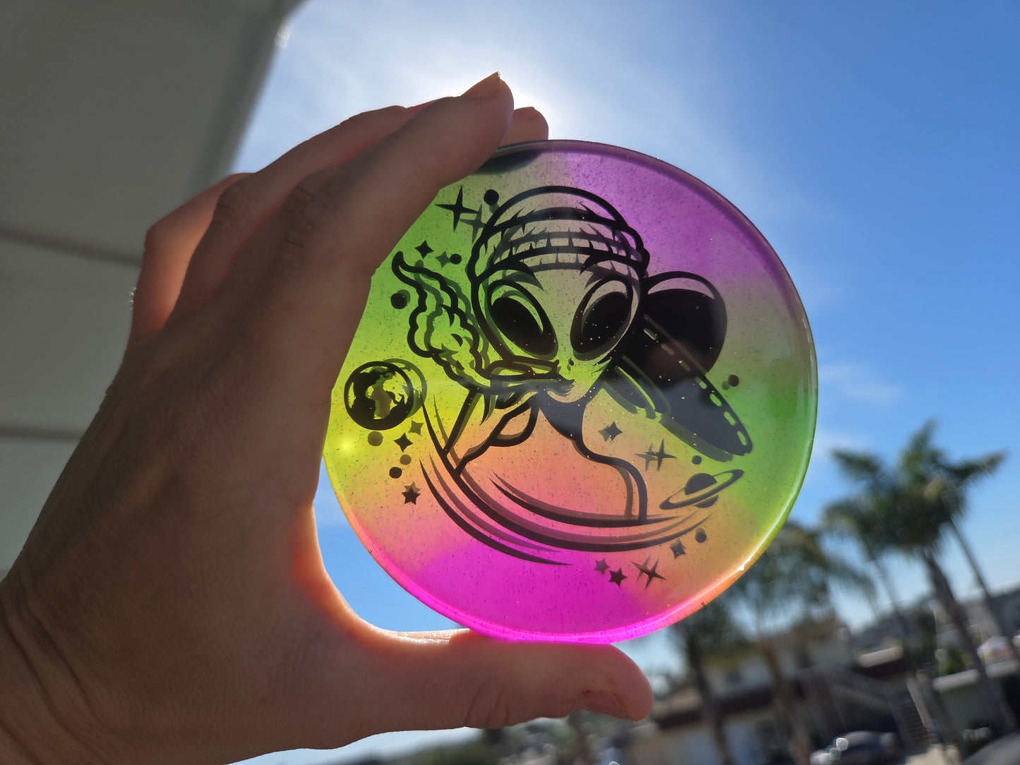 3D Stealth Mode Alien Cannabis Savior/ Glow in the Dark