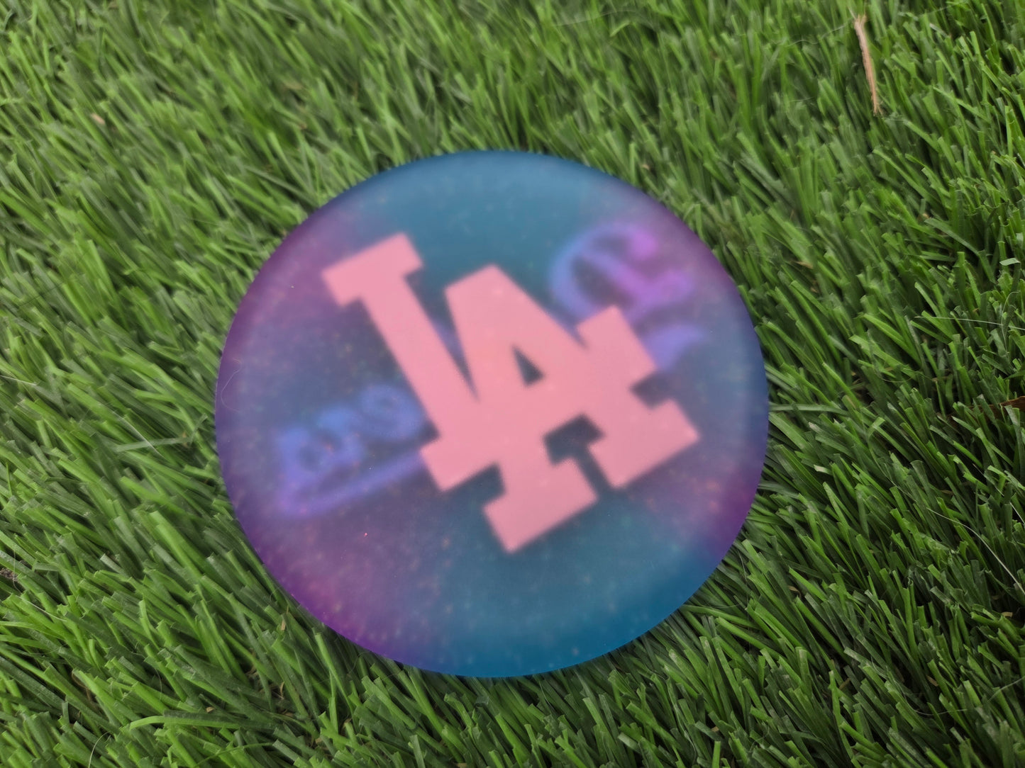 Dodgers Universe Neon Blue and Pink / Double Sided / Glow in the Dark