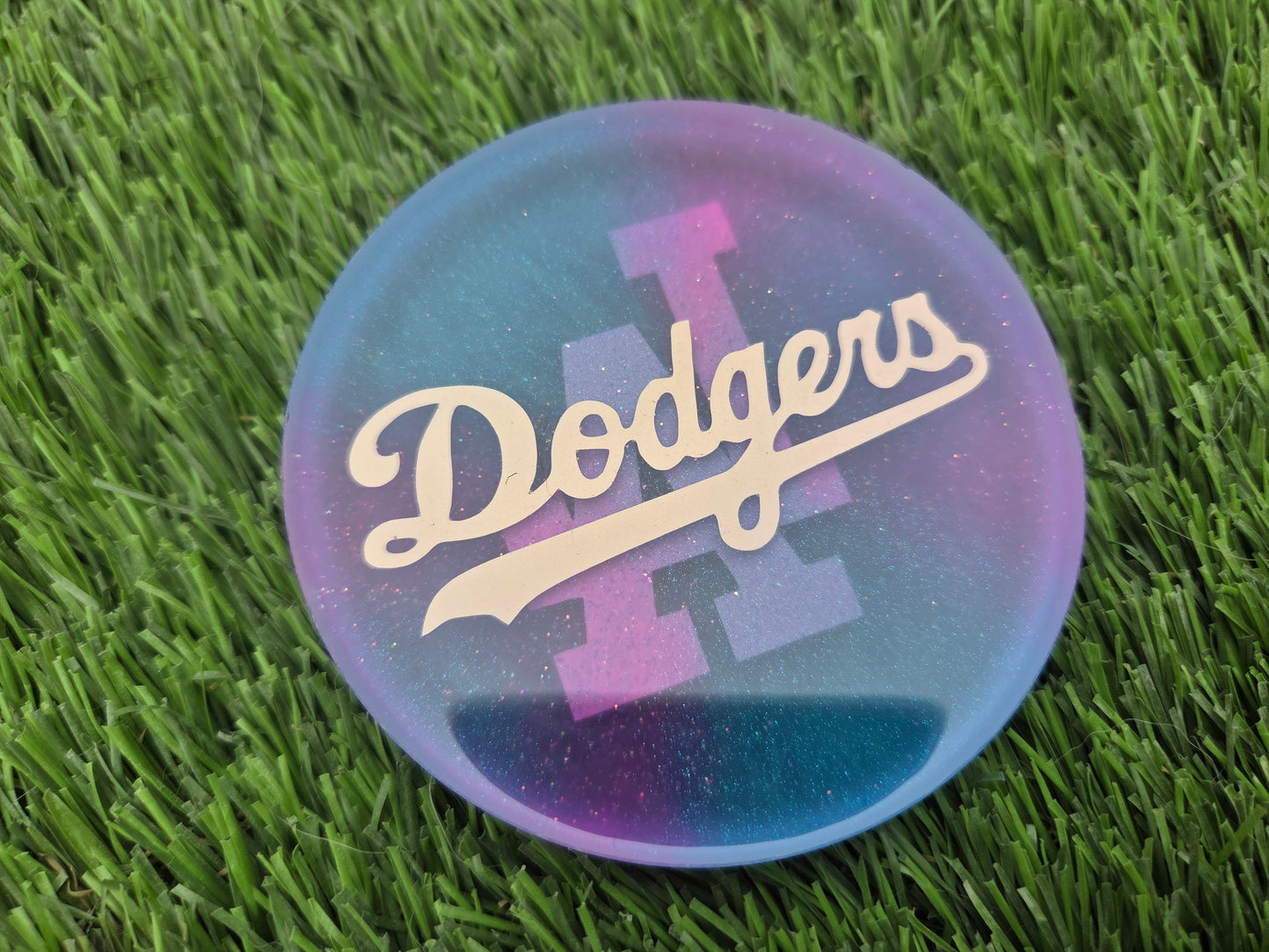 Dodgers Universe Neon Blue and Pink / Double Sided / Glow in the Dark