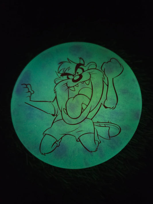 Looney Tunes Taz Gone Wild / Double Sided / Glow in the Dark