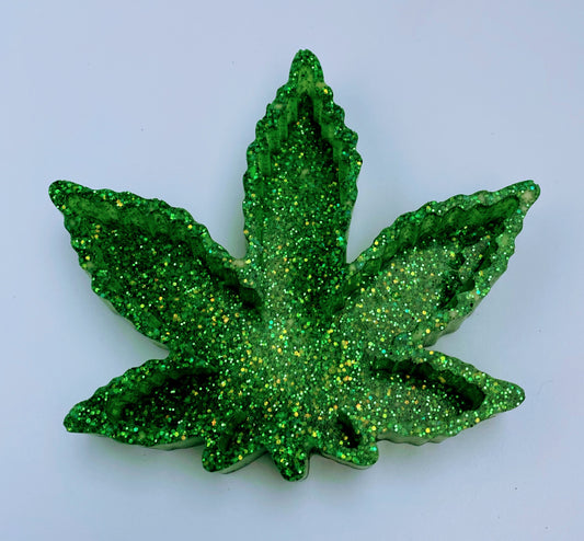 All that Glitters Is Green Sparkle Ash Tray