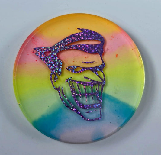 Joker Glow Disc Golf Marker/ Coaster