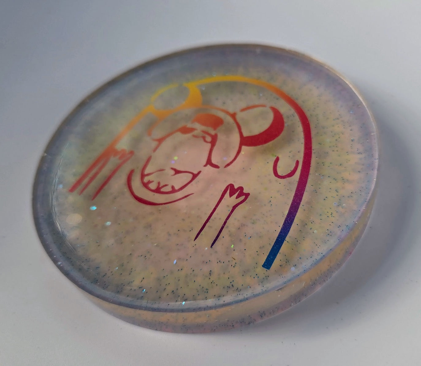 Adventure Time Large Glow Disc Golf Marker/Coaster