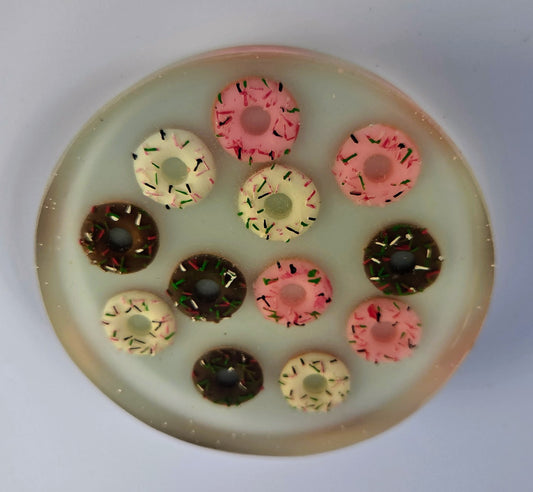 Glow Donuts Disc Golf Marker/Coaster FINAL SALE/DEFECT