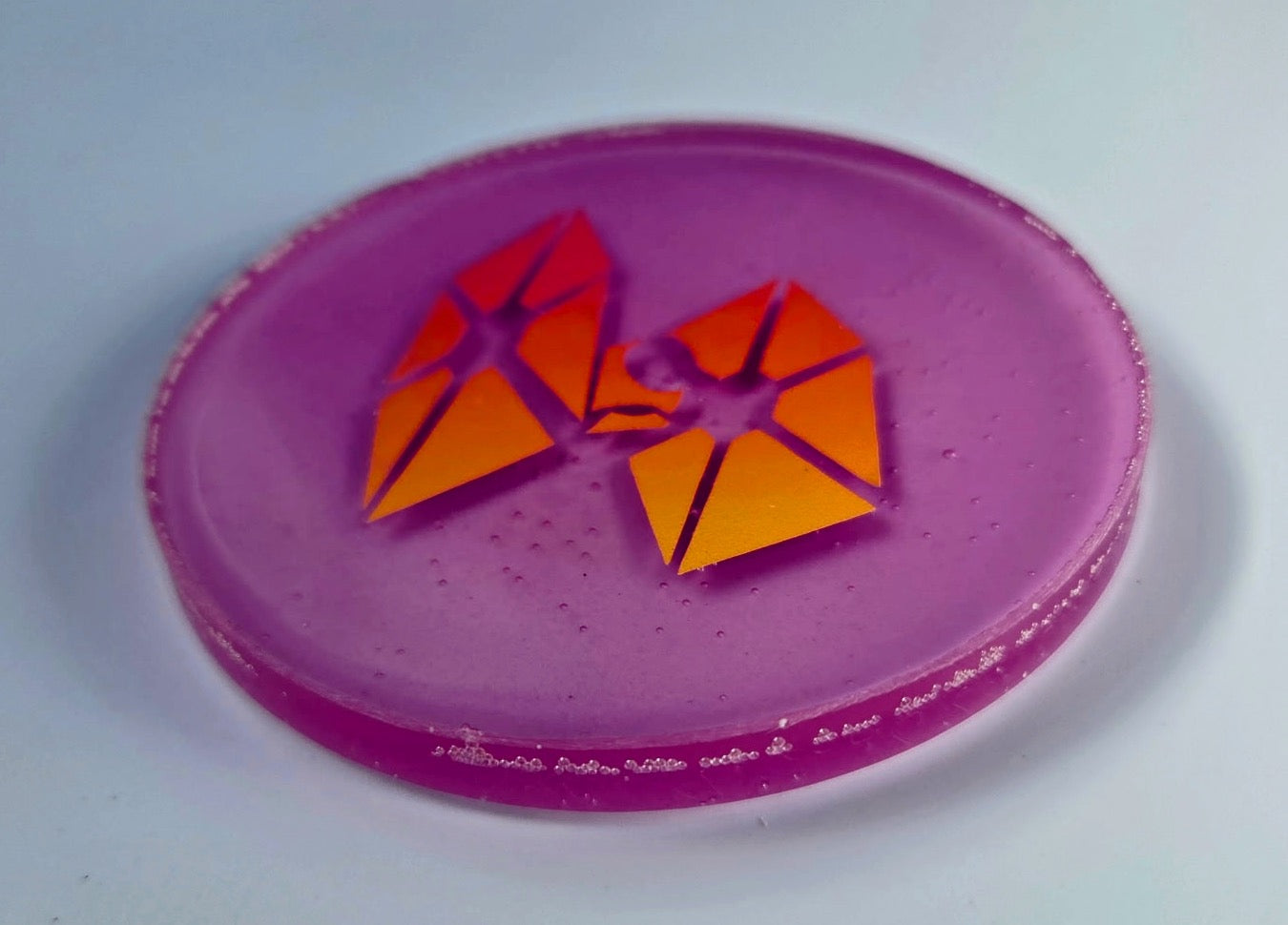 Glow Tie Fighter Disc Golf Marker/ FINAL SALE/DEFECT