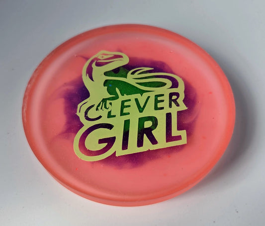 Clever Girl Glow Disc Golf Marker/Coaster