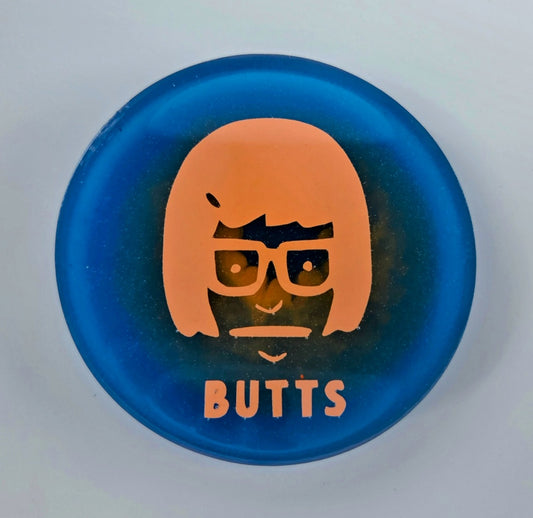 Tina Blecher Butts Glow Disc Golf Marker/Coaster