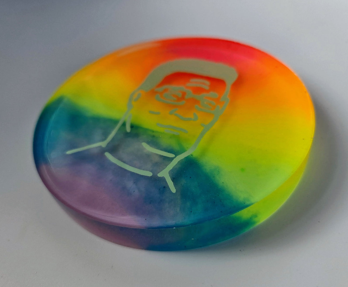 Hank Hill Large Glow Disc Golf Marker/Coaster