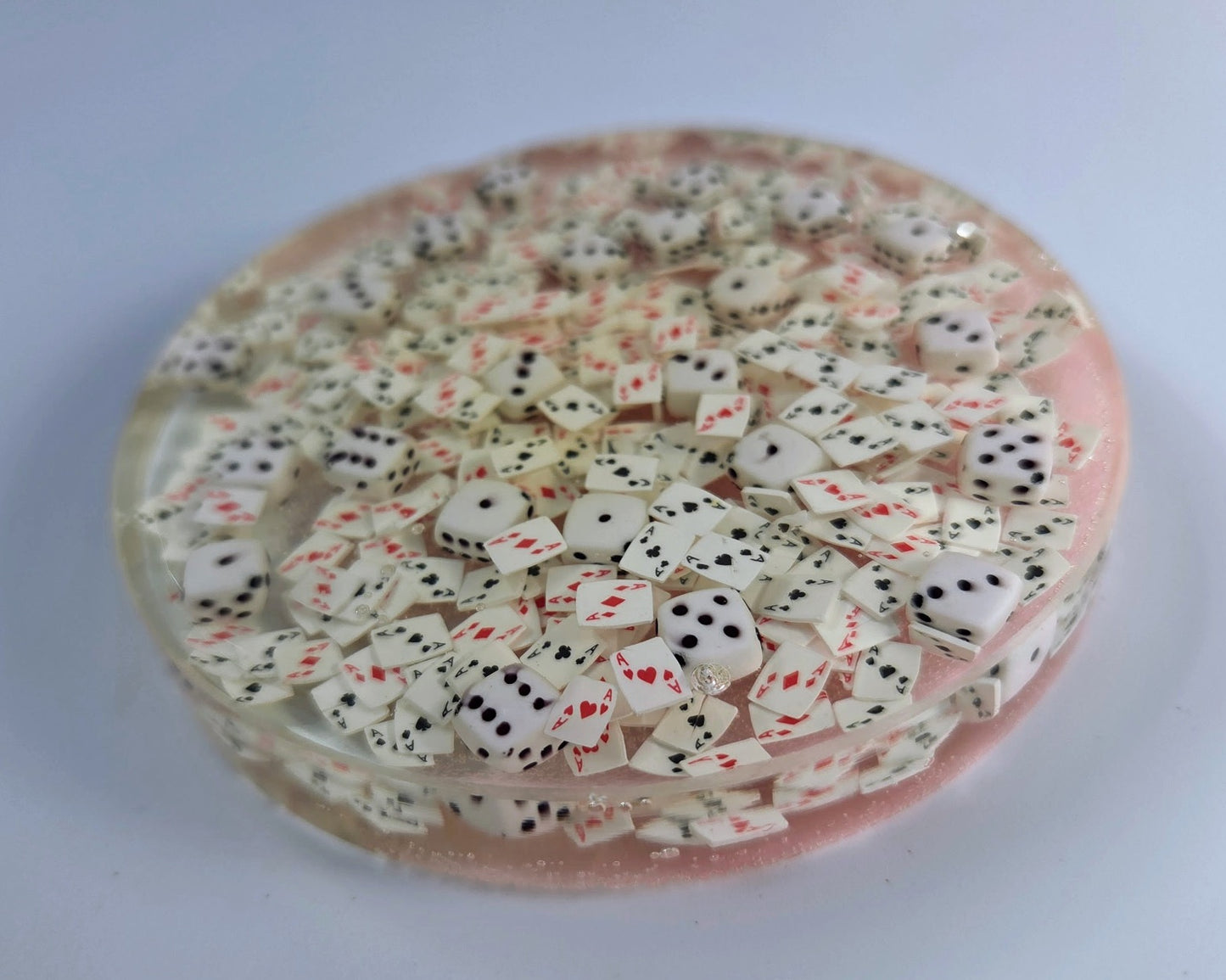 Ace Dice Glow Disc Golf Marker/Coaster FINAL SALE/DEFECT