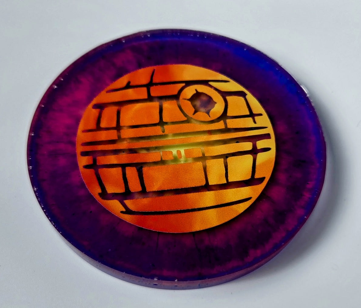 Star Destroyer Glow Disc Golf Marker/Coaster
