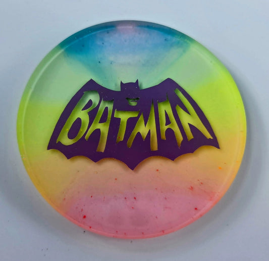 Glow Batman Disc Golf Marker/Coaster